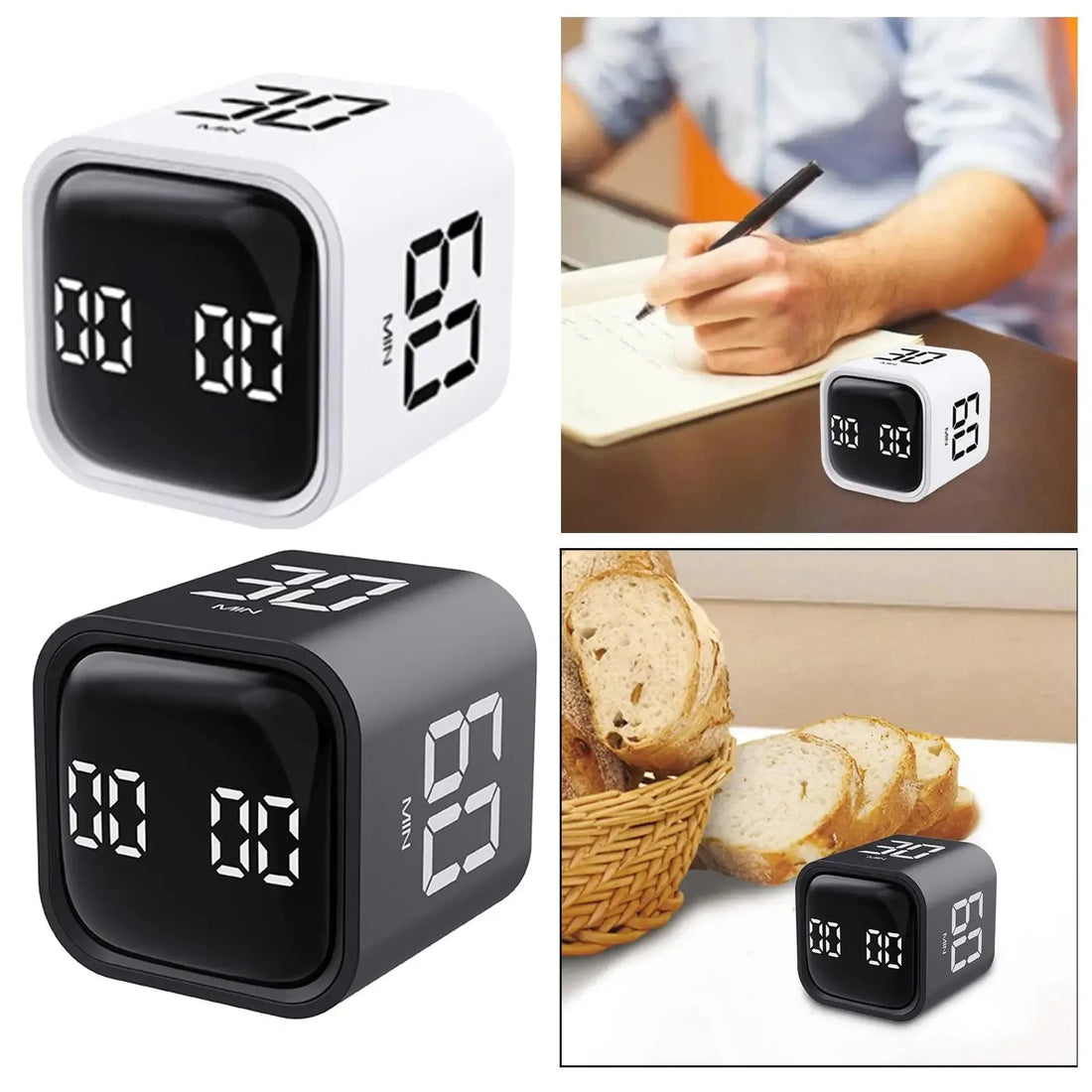 Gravity Sensor Flip Timer – Digital LCD Countdown Reminder