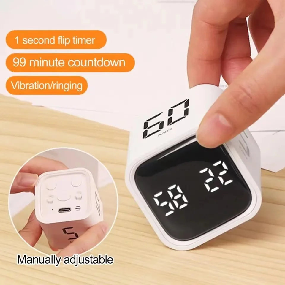 Gravity Sensor Flip Timer – Digital LCD Countdown Reminder