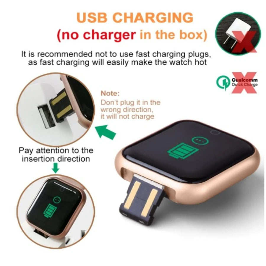 Y68 Smart Watch – Bluetooth Fitness Tracker with Music & Heart Monitor