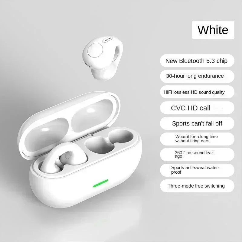 T75 Bone Conduction Wireless Bluetooth 5.3 Headphones