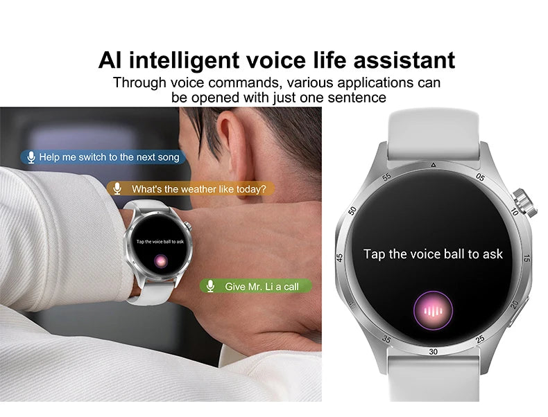 2025 Men’s Smartwatch – 360×360 AMOLED