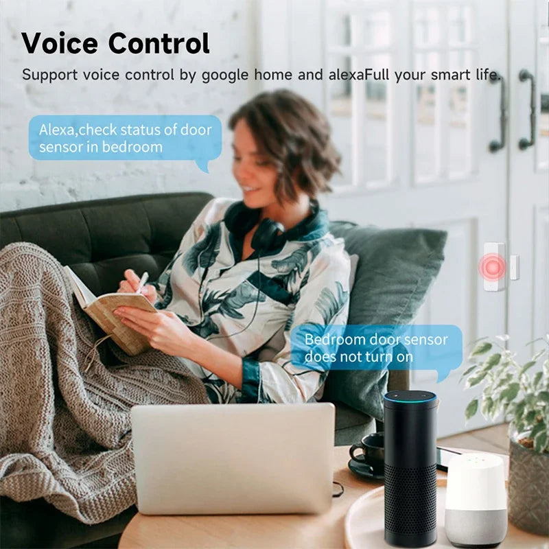 Tuya Zigbee Door & Window Sensor – Smart Contact Alert Device