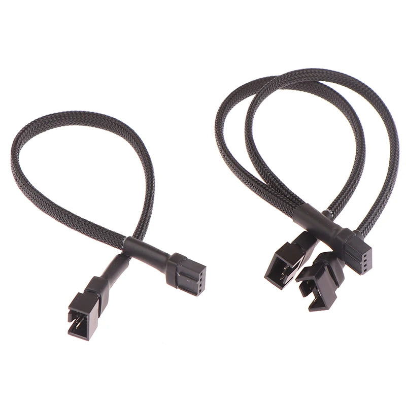 PWM 4-Pin Fan Splitter Cable – 1-to-4 CPU/Case Fan Adapter