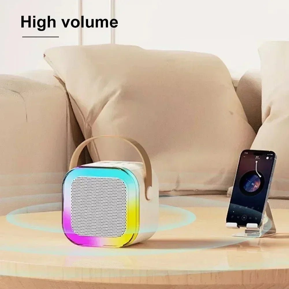 K12 Mini Bluetooth Karaoke Speaker – Portable Wireless Audio with Mic