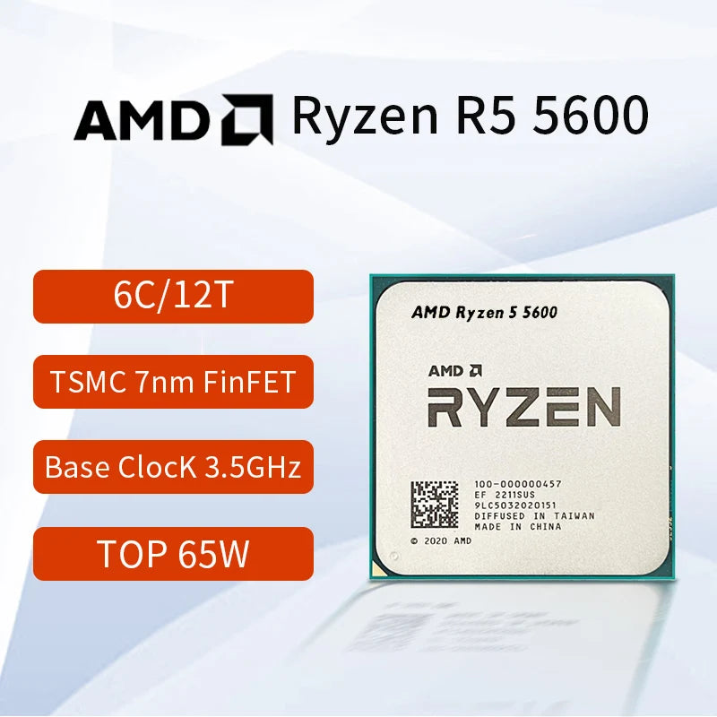 AMD Ryzen 5 5600 – 6-Core 12-Thread CPU