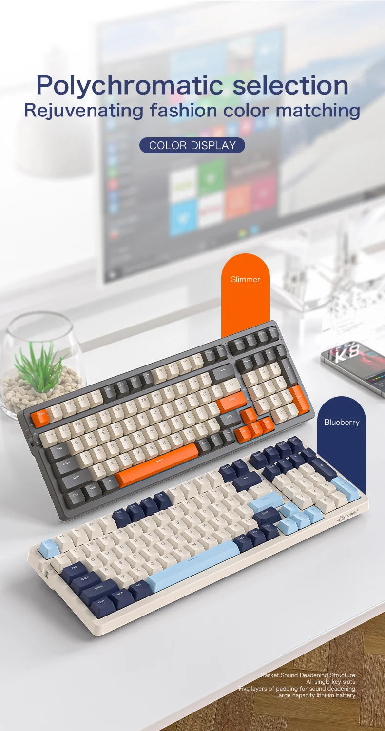K8 100-Key Wireless Mechanical Keyboard