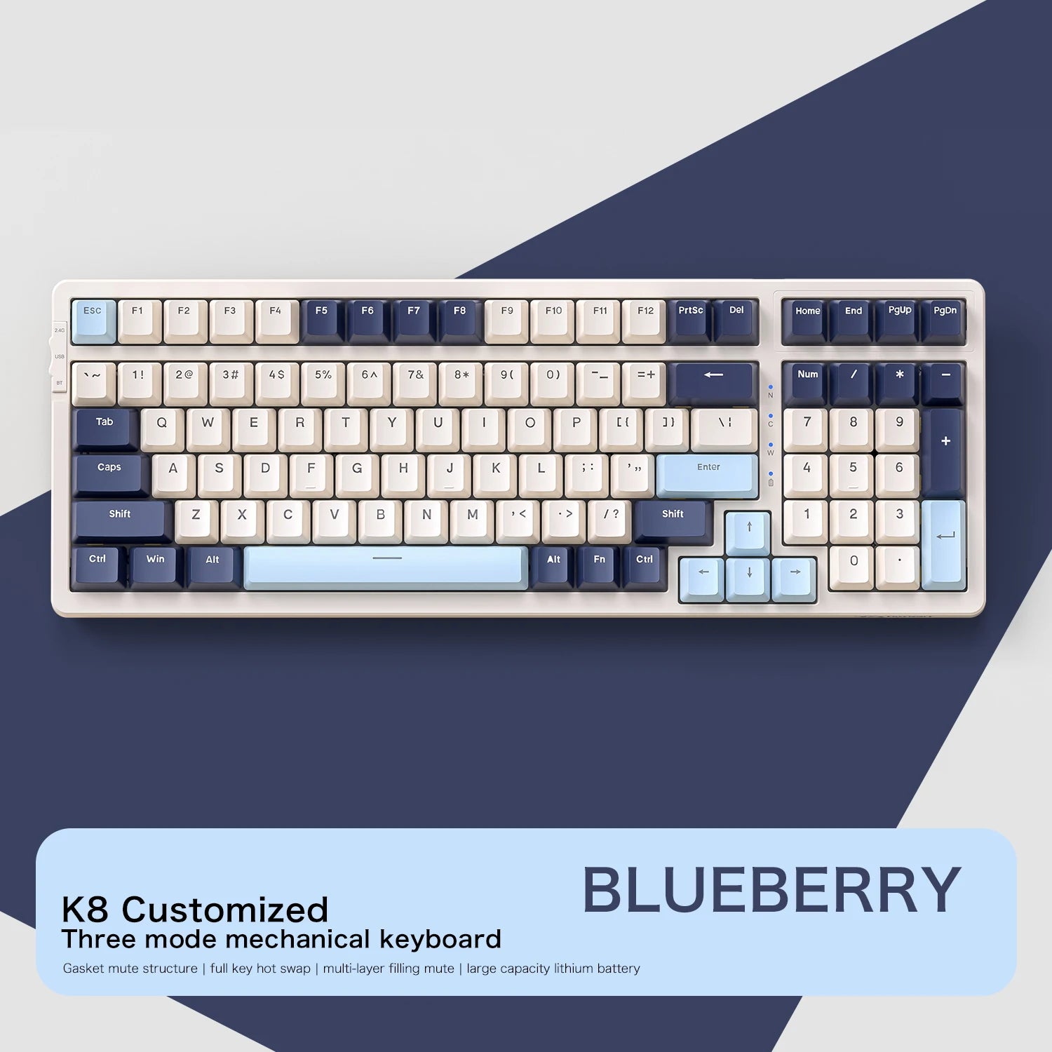 K8 100-Key Wireless Mechanical Keyboard