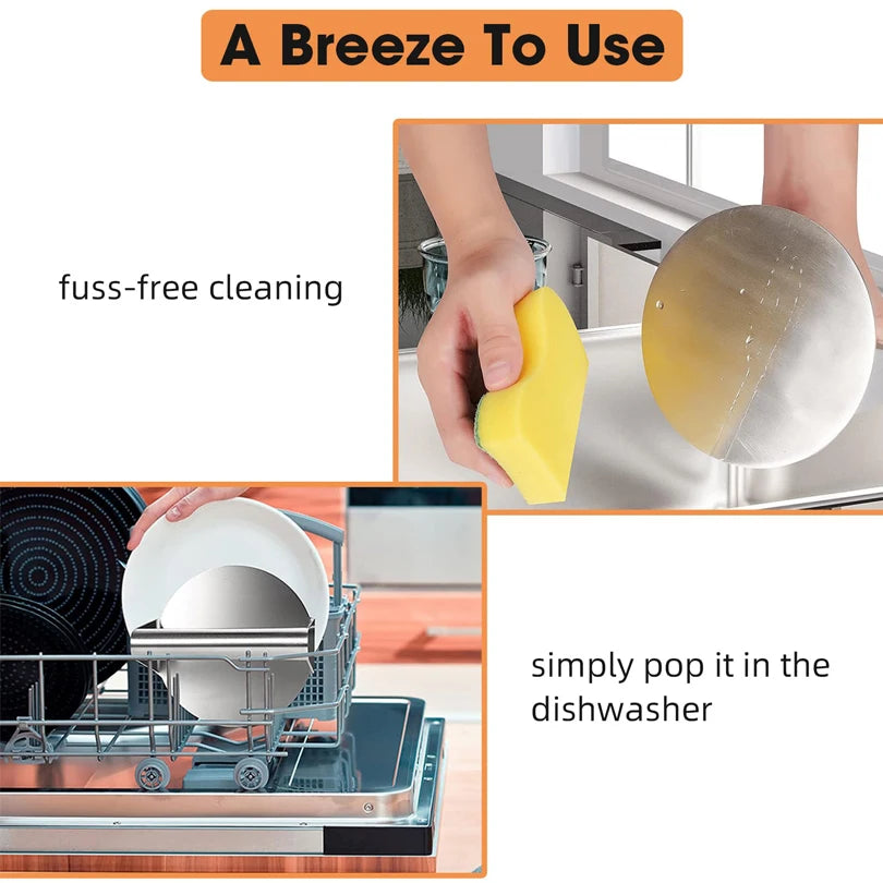 Stainless Steel Smash Burger Press – Circular Meat Masher Mold