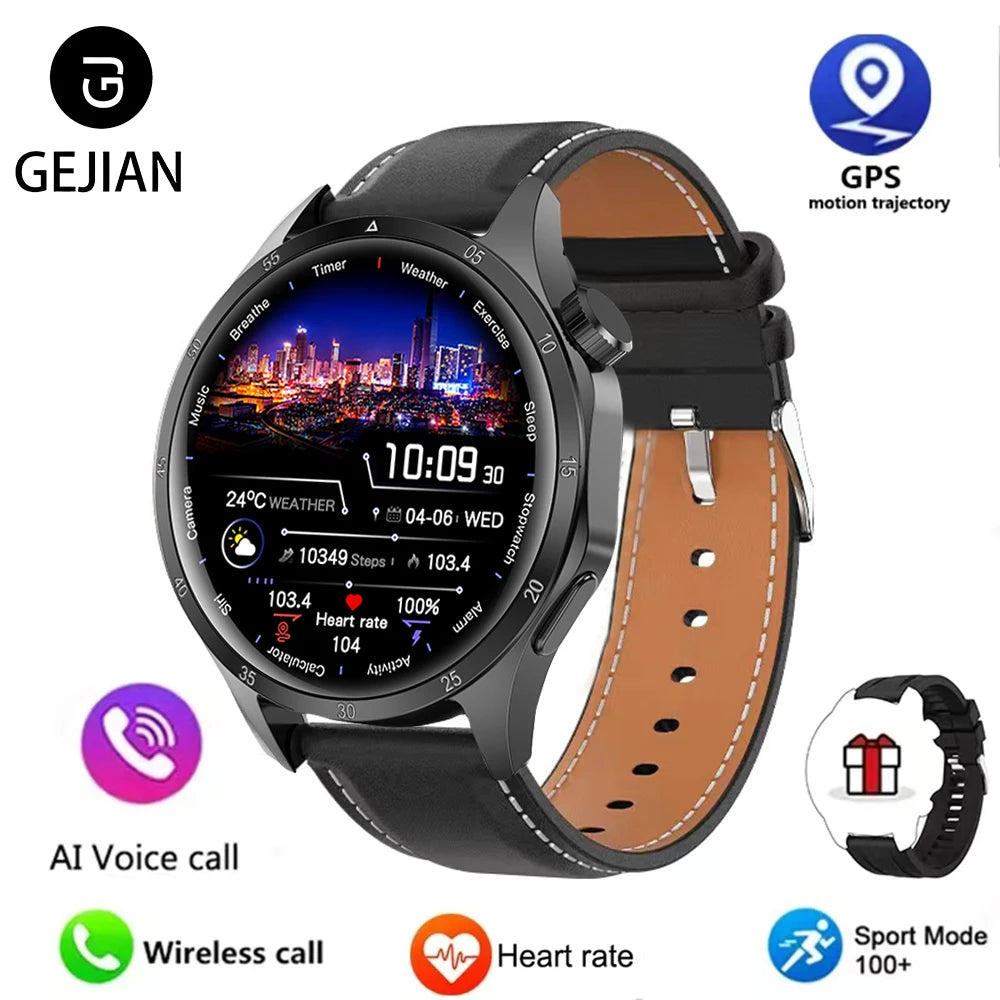 2025 Men’s Smartwatch – 360×360 AMOLED