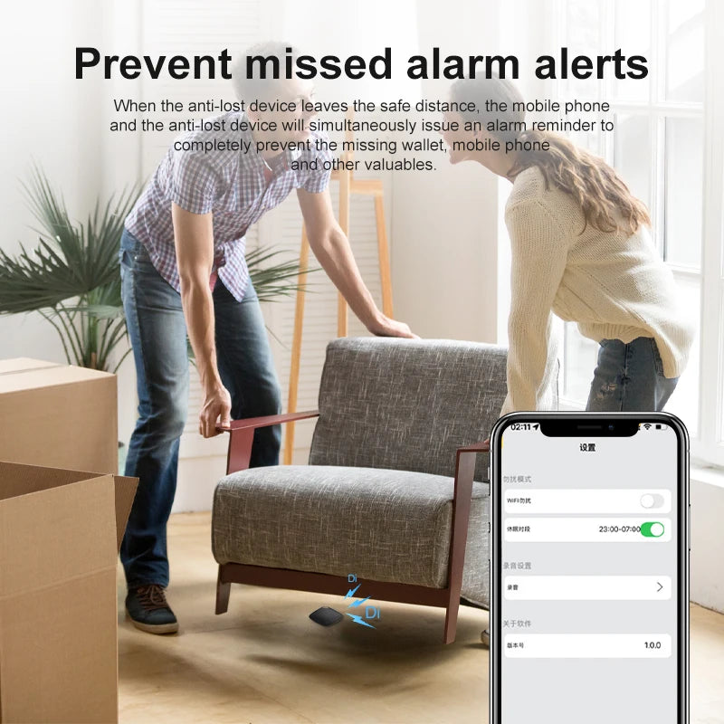 Mini Bluetooth GPS Tracker – Anti-Lost Smart Finder for Kids, Bags, Wallets