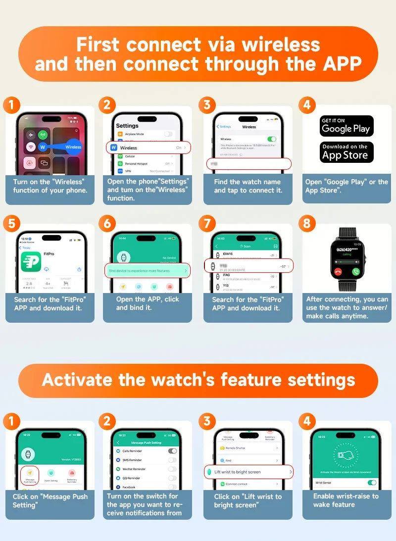 1.44″ Smartwatch – Bluetooth Call