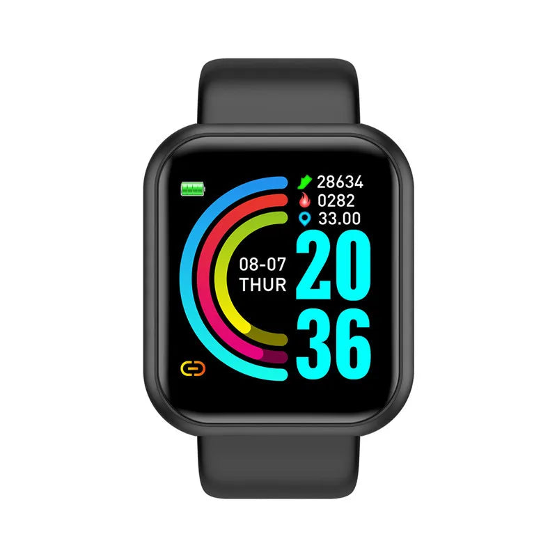 Y68 Smart Watch – Bluetooth Fitness Tracker with Music & Heart Monitor