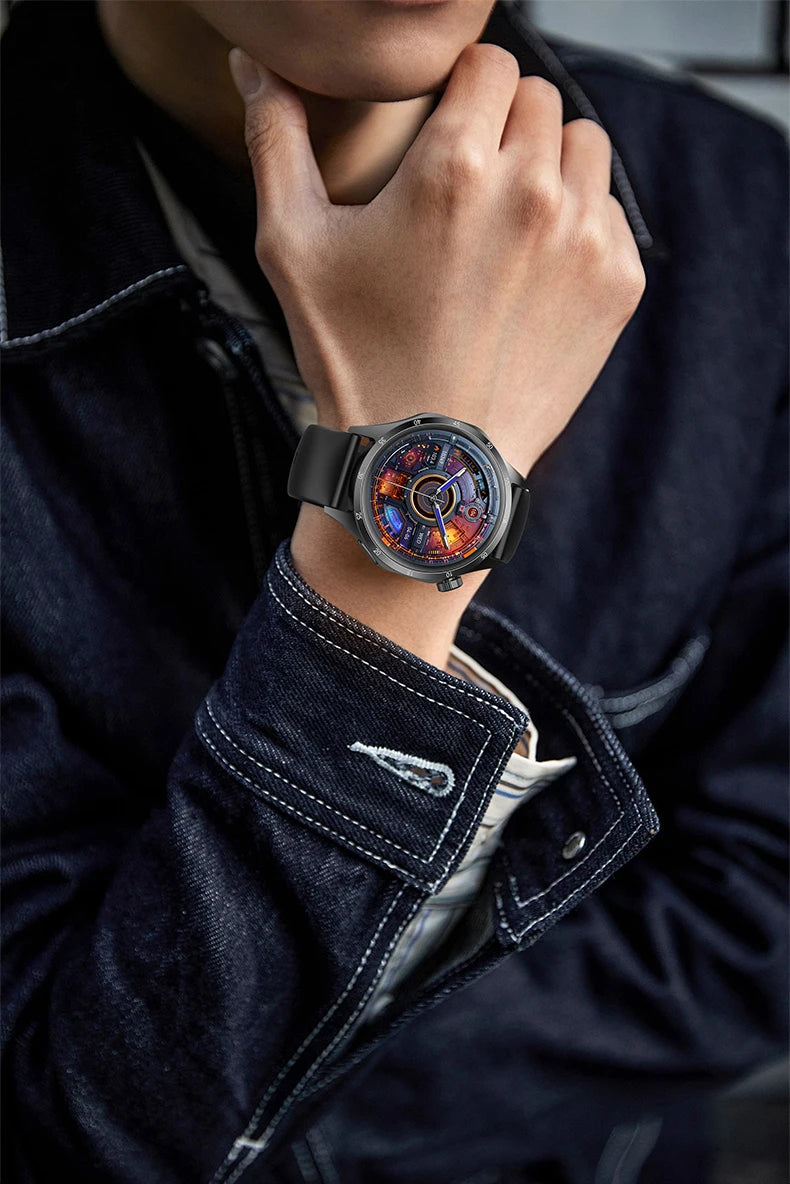 2025 Men’s Smartwatch – 360×360 AMOLED