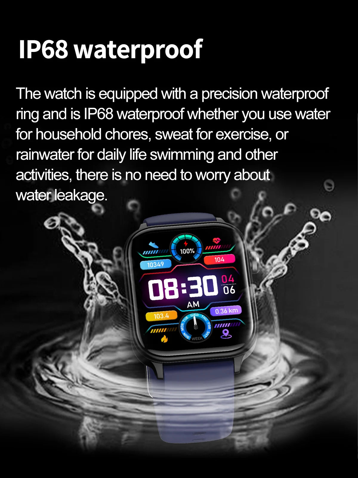 2025 AI Health Smartwatch – ECG, PPG, Body Composition & Bluetooth Call