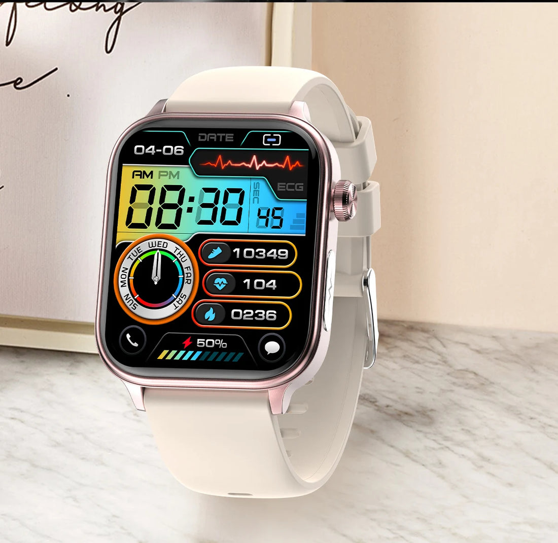 2025 AI Health Smartwatch – ECG, PPG, Body Composition & Bluetooth Call