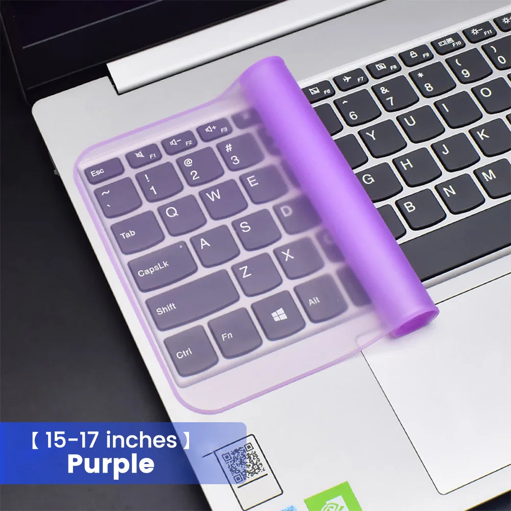 Universal Silicone Laptop Keyboard Protector (12–17 Inch)