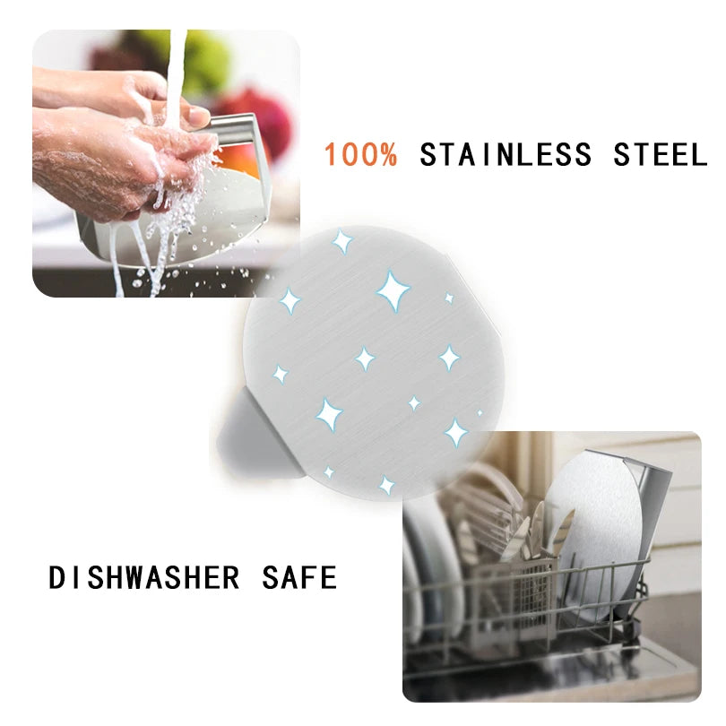 Stainless Steel Smash Burger Press – Circular Meat Masher Mold