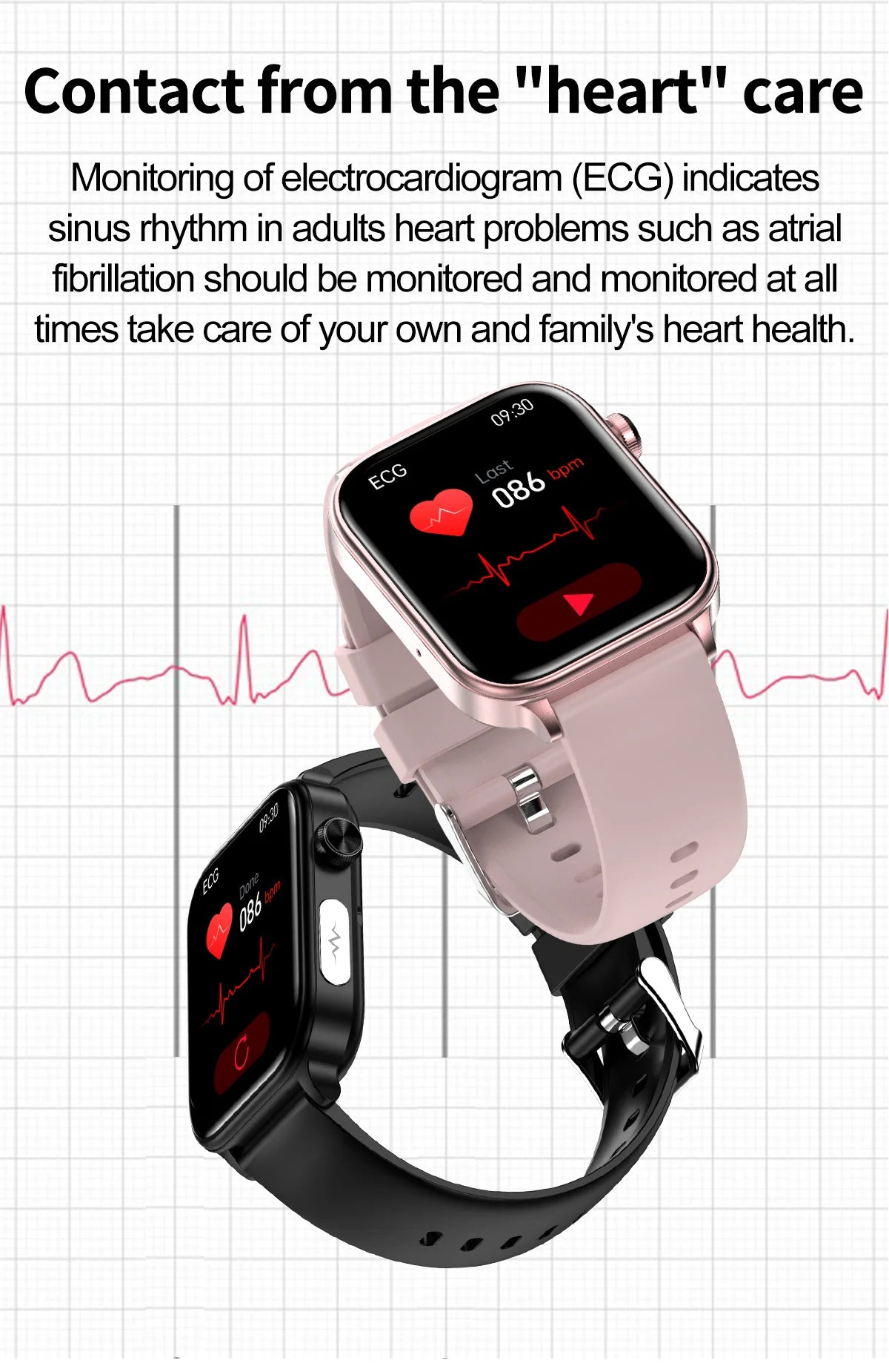 2025 ECG+PPG Smart Watch