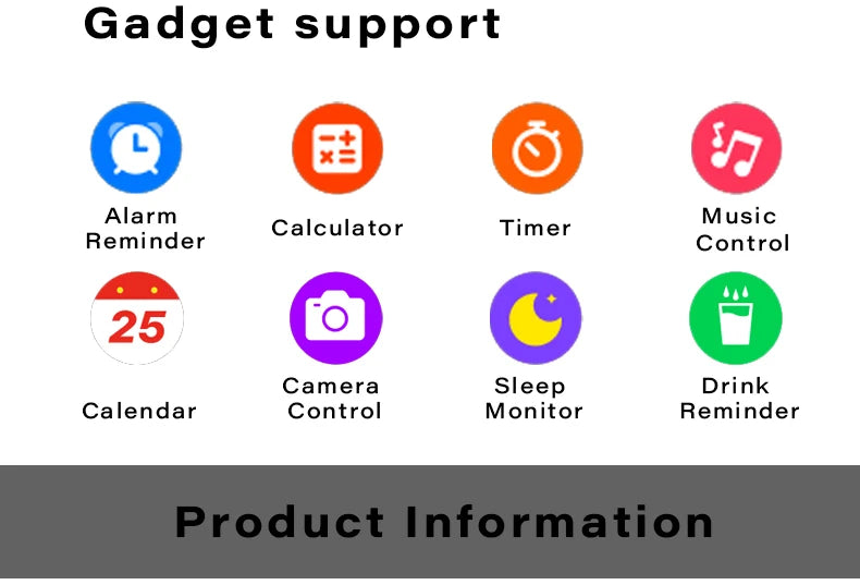 Men’s & Women’s Smart Watch – 3ATM/IP68 Waterproof