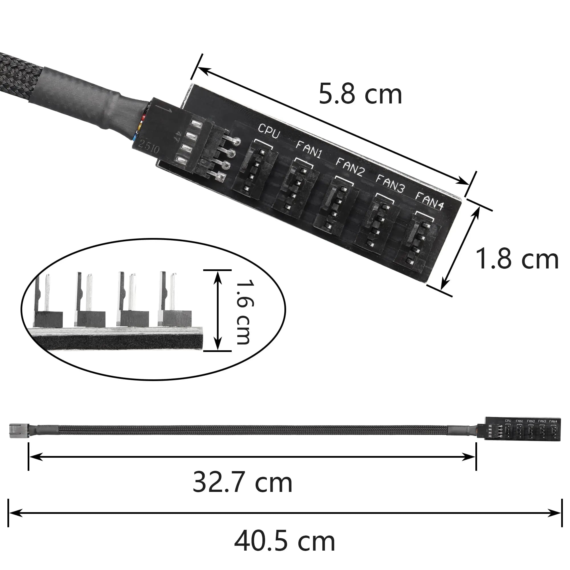1-to-5 Way PWM Fan Hub