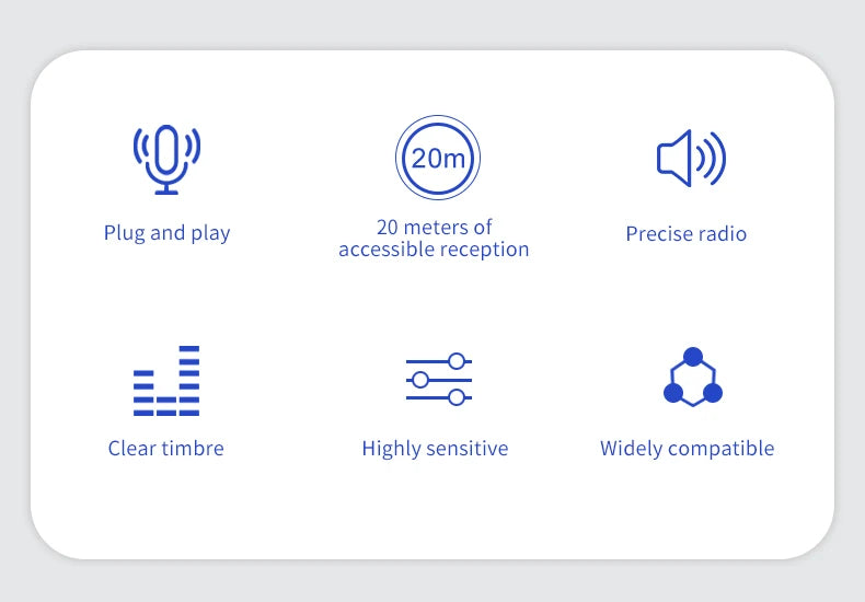 Basix 2.4G Wireless Lavalier Microphone – Mini Mic for iPhone & Android