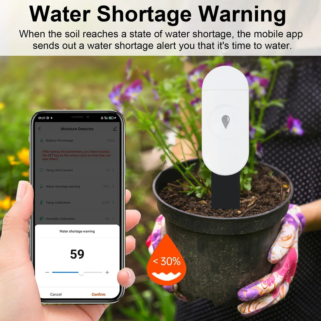 Tuya ZigBee Temperature & Soil Moisture Sensor