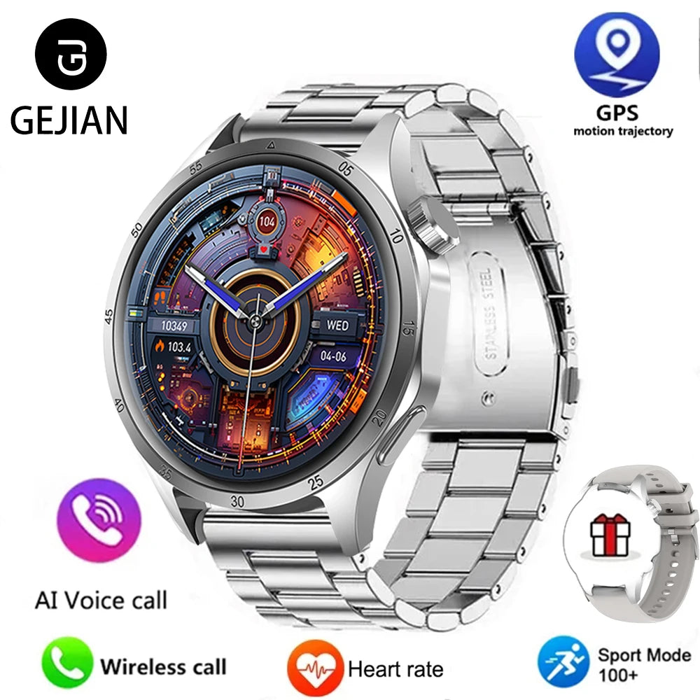 2025 Men’s Smartwatch – 360×360 AMOLED