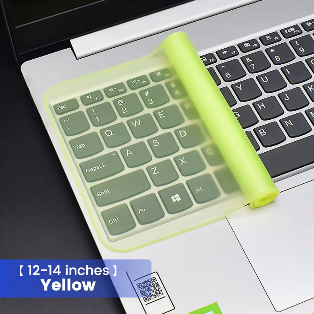 Universal Silicone Laptop Keyboard Protector (12–17 Inch)