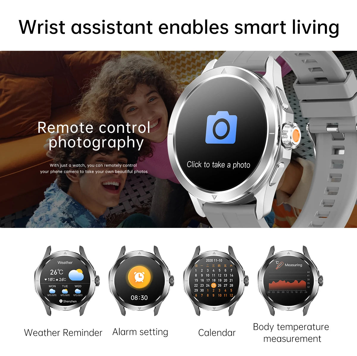 S4 Ultra Smartwatch for Xiaomi – AMOLED, GPS, NFC, Bluetooth Call
