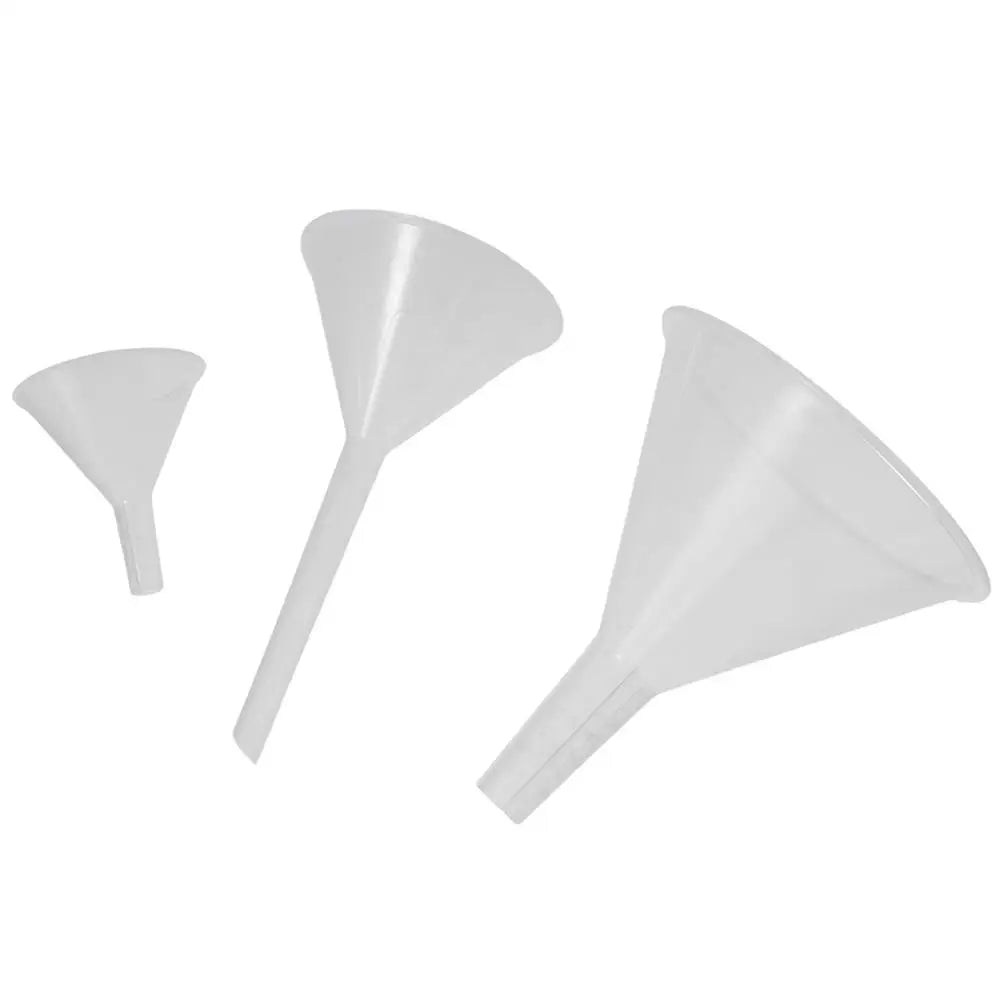Clear Plastic Funnel Set – Small Bottle Filling Tool (1/3 Pcs)