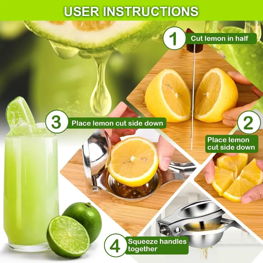 Stainless Steel Manual Lemon Squeezer – Citrus Fruit Press