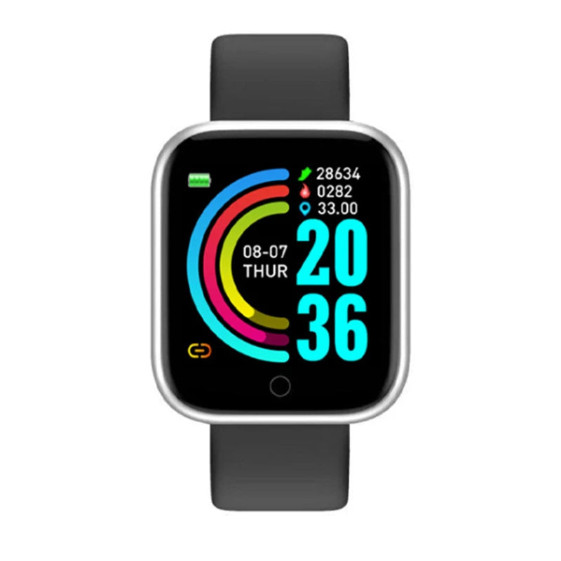 Y68 Smart Watch – Bluetooth Fitness Tracker with Music & Heart Monitor