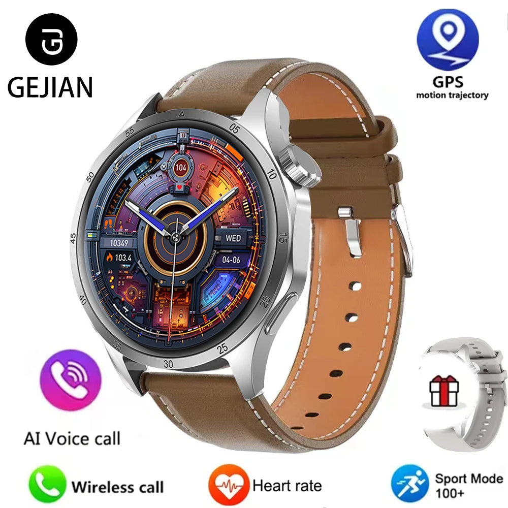 2025 Men’s Smartwatch – 360×360 AMOLED