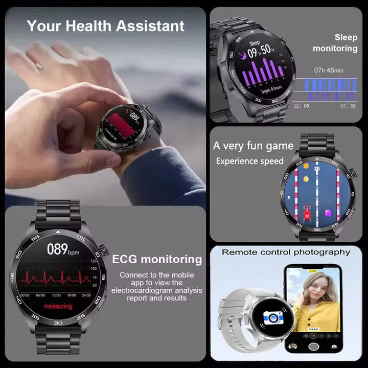 2025 Men’s Smartwatch – 360×360 AMOLED
