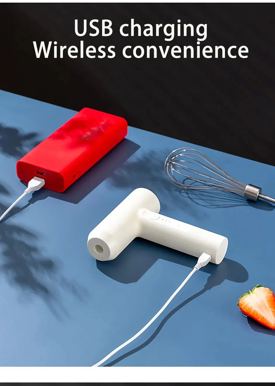 Portable Wireless Electric Food Mixer