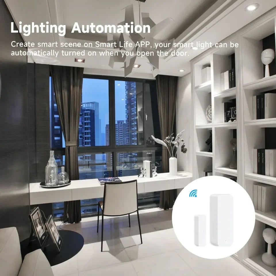 Tuya Zigbee Door & Window Sensor – Smart Contact Alert Device