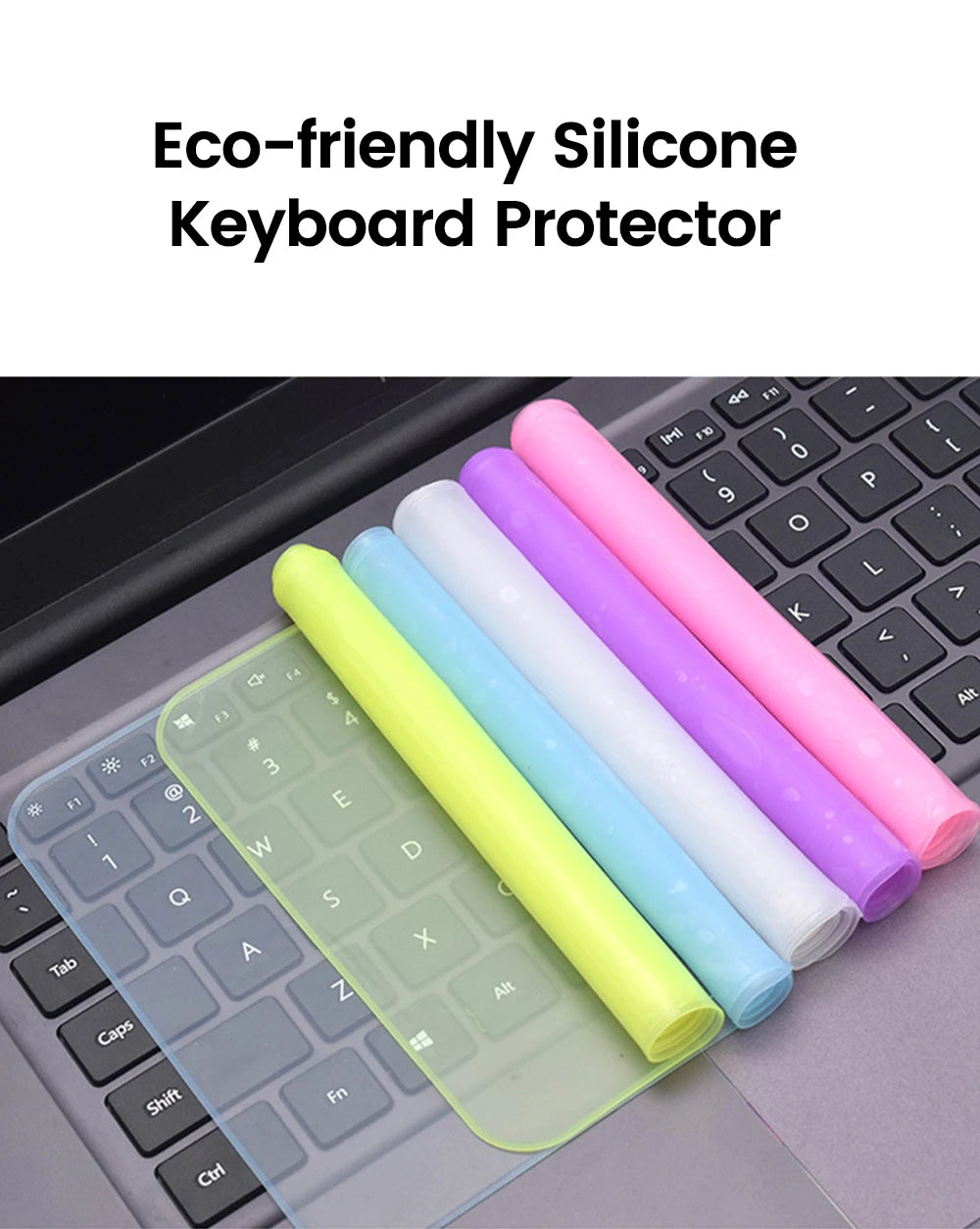 Universal Silicone Laptop Keyboard Protector (12–17 Inch)