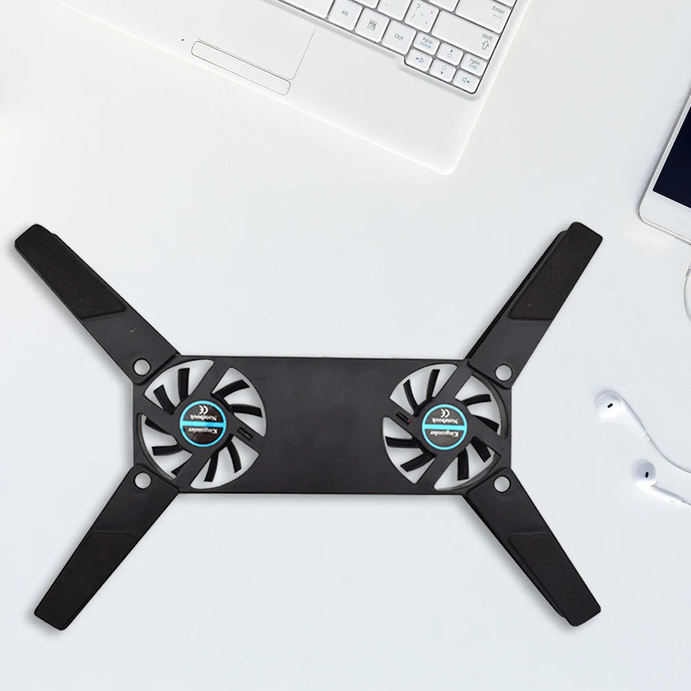 USB Laptop Cooler Pad – Anti-Slip, Foldable, Portable Cooling Base