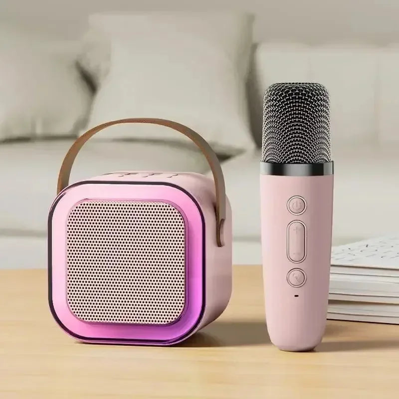 K12 Mini Bluetooth Karaoke Speaker – Portable Wireless Audio with Mic