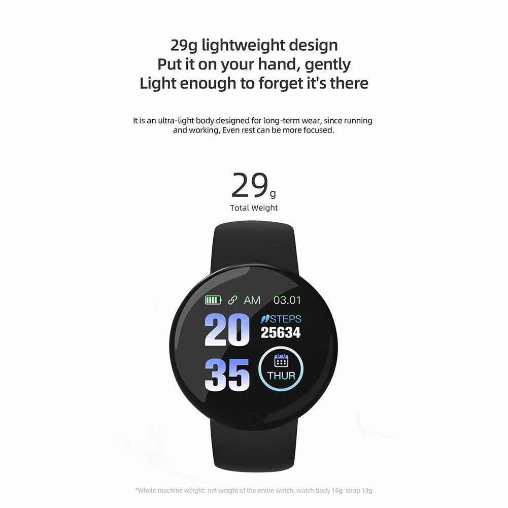 D18s 1.44" Smartwatch – Blood Pressure