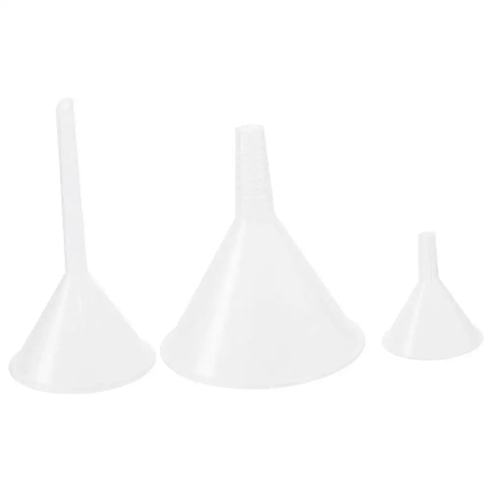 Clear Plastic Funnel Set – Small Bottle Filling Tool (1/3 Pcs)