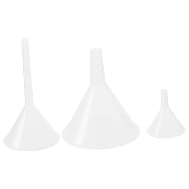 Clear Plastic Funnel Set – Small Bottle Filling Tool (1/3 Pcs)