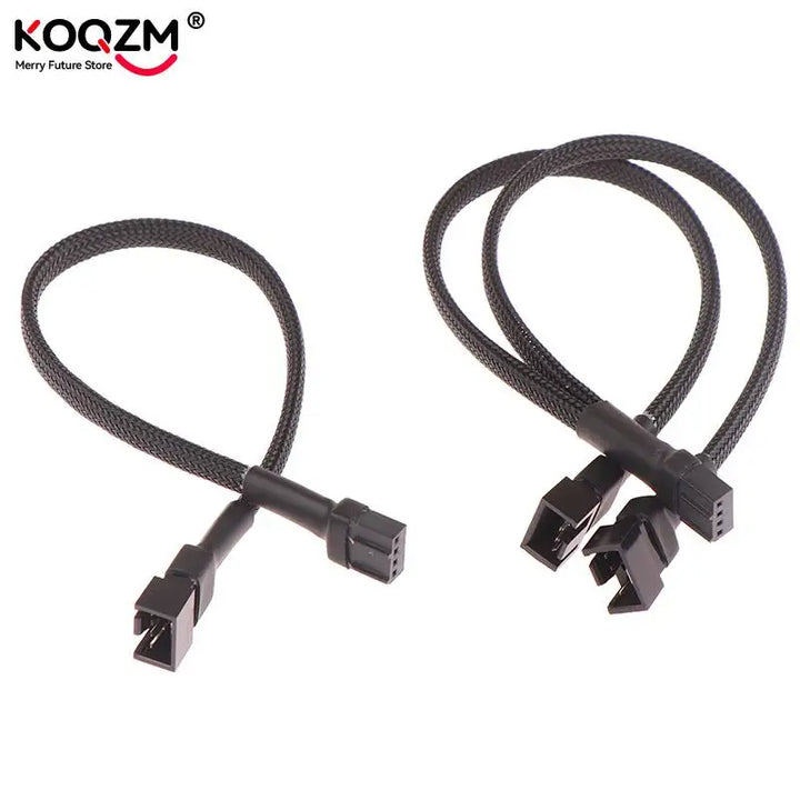 PWM 4-Pin Fan Splitter Cable – 1-to-4 CPU/Case Fan Adapter