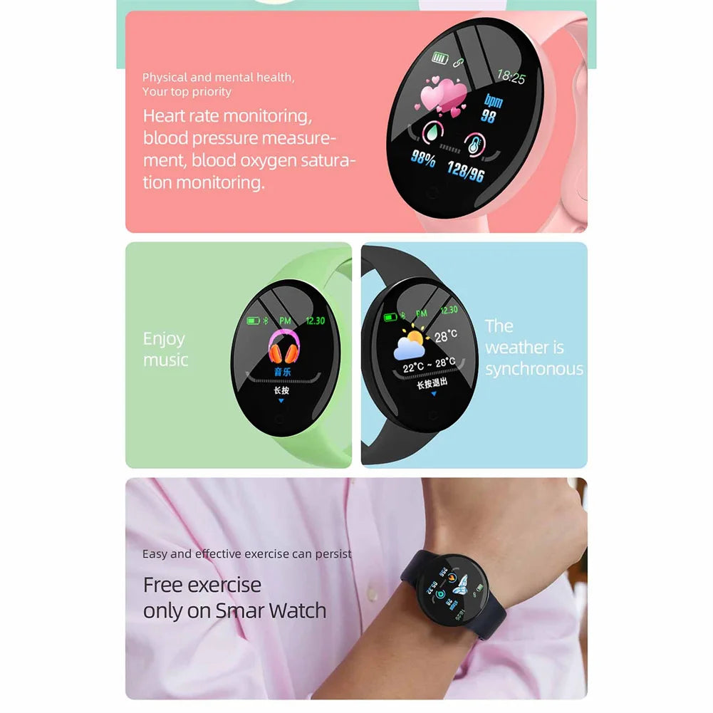 D18s 1.44" Smartwatch – Blood Pressure