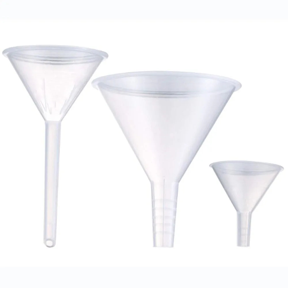 Clear Plastic Funnel Set – Small Bottle Filling Tool (1/3 Pcs)