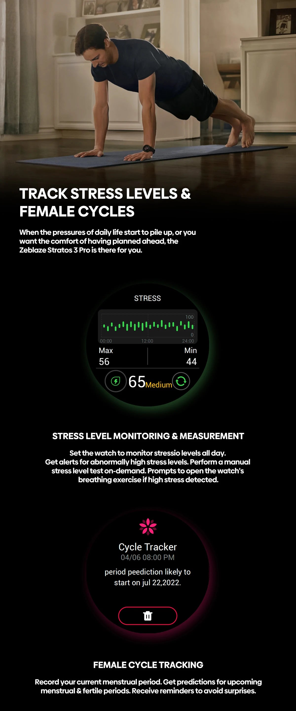 Zeblaze Stratos 3 Pro – GPS Smartwatch