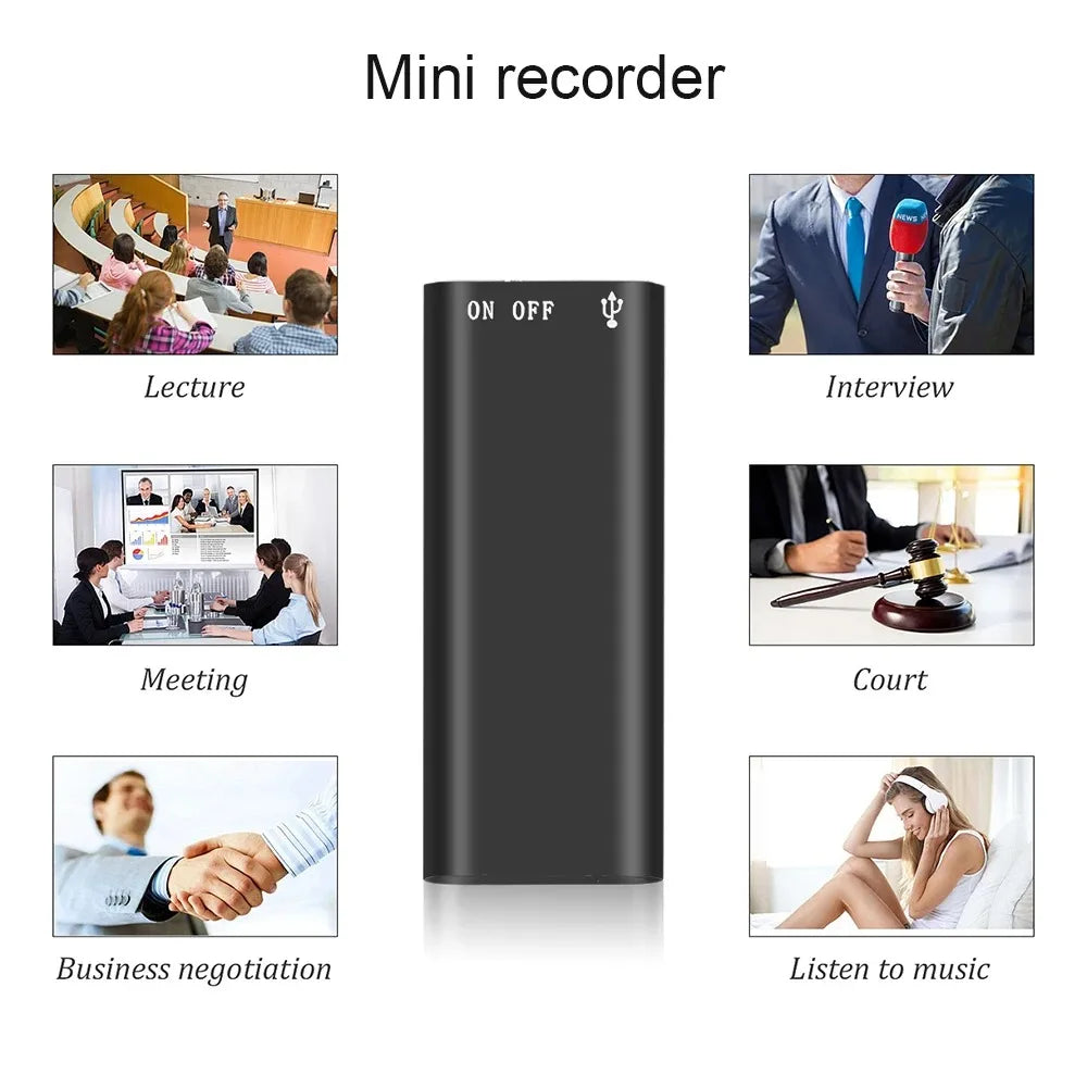 3-in-1 Digital Voice Recorder & MP3 Player