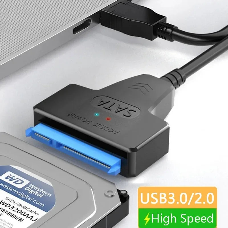 USB 3.0 to SATA Adapter – 2.5" SSD/HDD Hard Drive Converter Cable