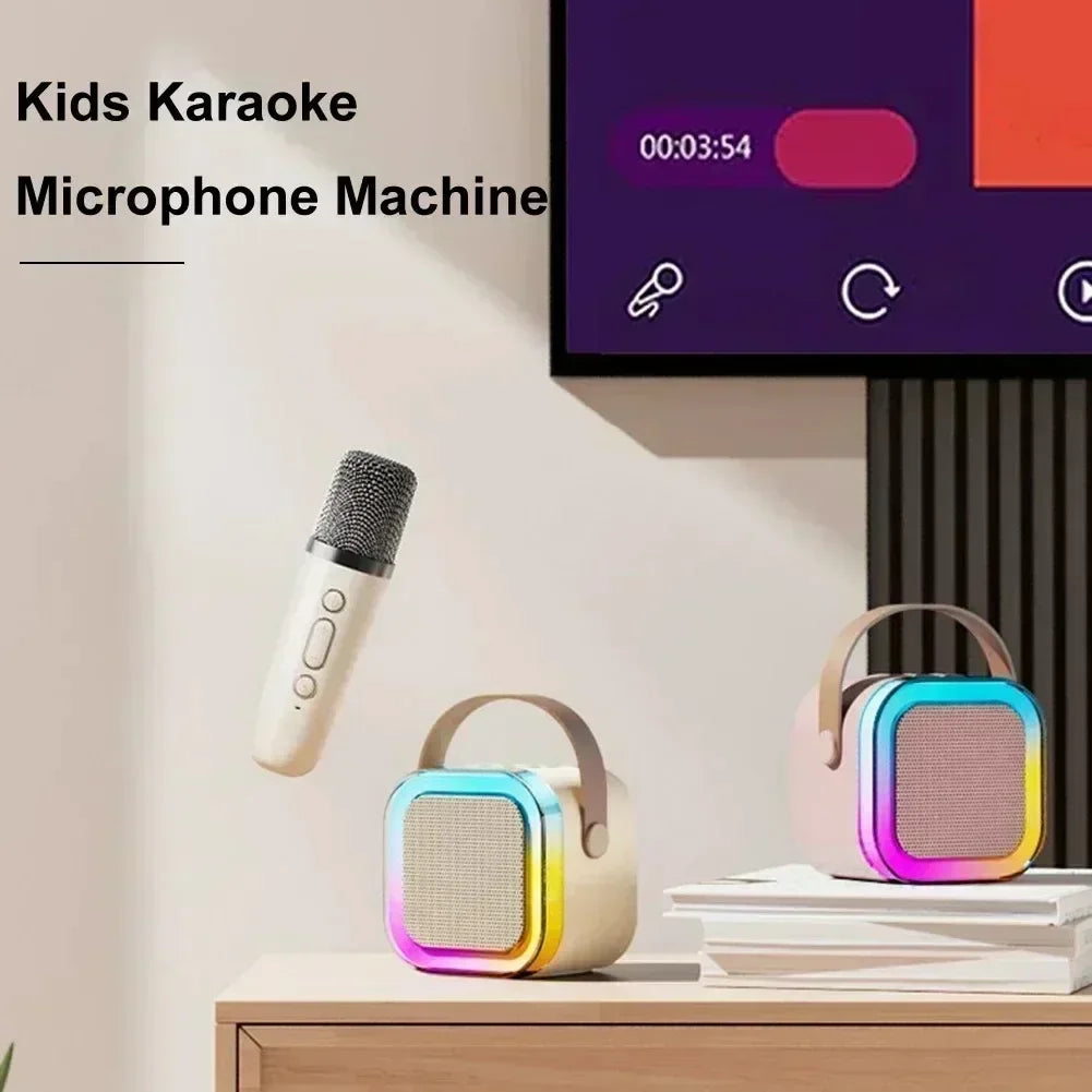K12 Mini Bluetooth Karaoke Speaker – Portable Wireless Audio with Mic
