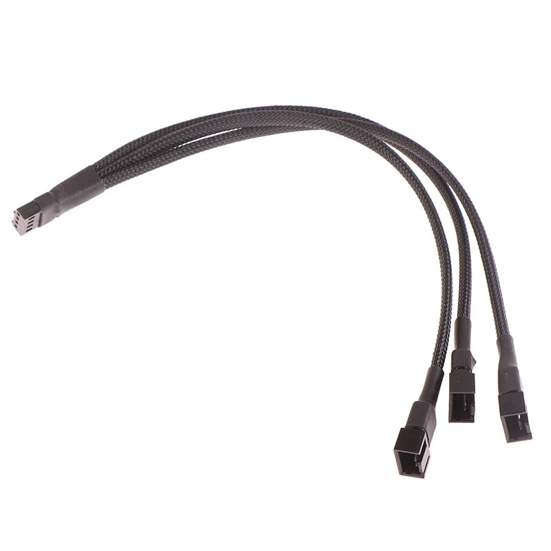 PWM 4-Pin Fan Splitter Cable – 1-to-4 CPU/Case Fan Adapter